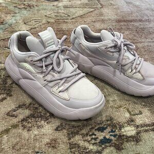 UGG LA Alto Cloud Lace Up Trainer in ROSE GREY